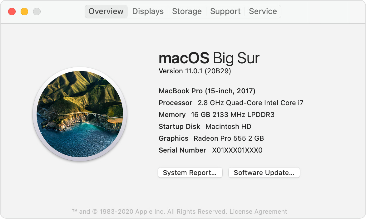 Mac OS Version